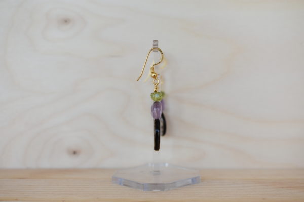 Ohrhänger Pauamuschel, Amethyst, Peridot